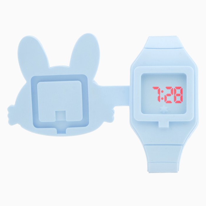 фото Часы наручные электронные, детские, "зайчик"