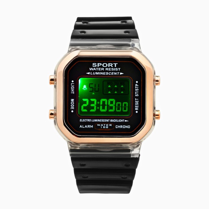 фото Часы наручные электронные, черные
