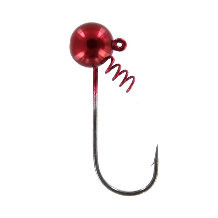 фото Джиг-головка tsuribito shakedown ball, вольфрамовая, крючок №2, вес 10.6 г, 2 шт., красный
