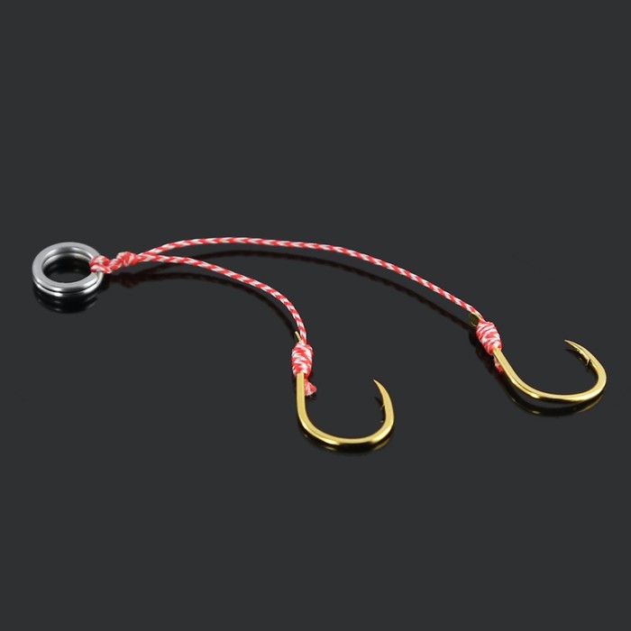 фото Крючки рыболовные yoshi onyx assist hook, нити 3+5 см на заводном кольце, 18 мм