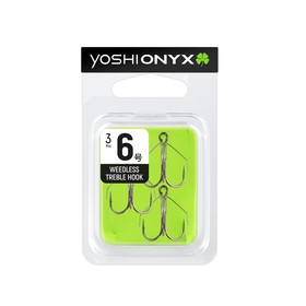 Тройники Yoshi Onyx с незацепляйкой Weedless Treble Hook, размер №6, 17 мм, 3 шт., набор
Тройники Yoshi Onyx с незацепляйкой Weedless Treble Hook, размер №6, 17 мм, 3 шт., набор