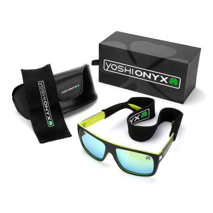 фото Очки поляризационные yoshi onyx, дужки черно-желтые, желтые линзы, набор