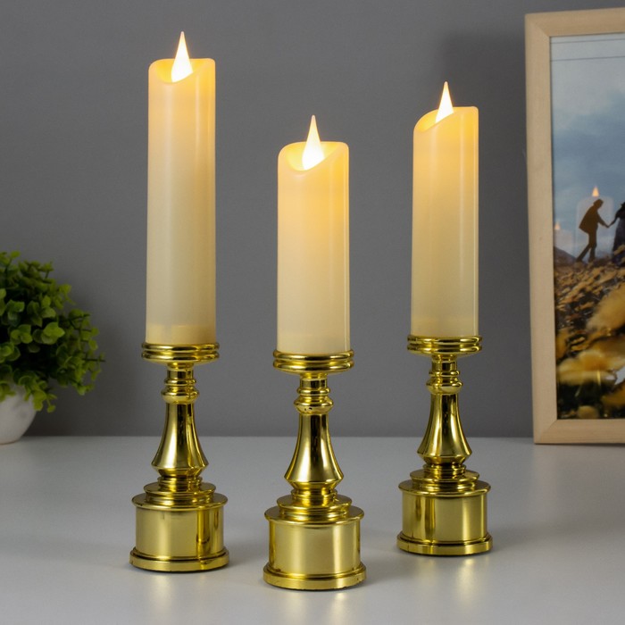 Ночник "Свечи" LED от батареек золото 5,3х5,3х22-24-27 см
Ночник "Свечи" LED от батареек золото 5,3х5,3х22-24-27 см