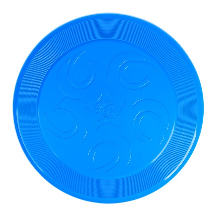 фото Летающая тарелка, 23 × 23 × 2,7 см, цвет голубой + мел в подарок технок