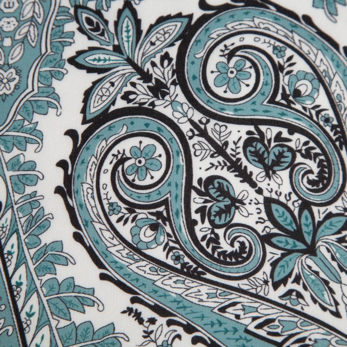 фото Платок текстильный, цвет бирюзовый, размер 58х58 rossini