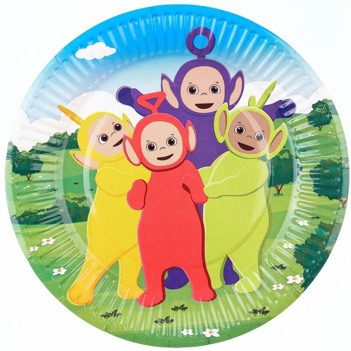 фото Тарелка бумажная "с днем рождения!" 18 см