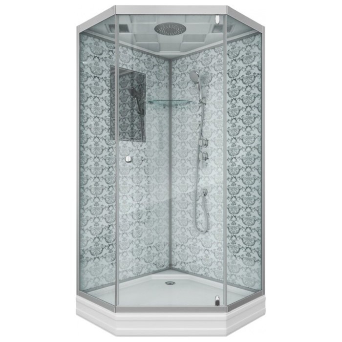 Душевая кабина NG-7702DW, 100х100х210 см, поддон 15 см, стекло прозрачное, белый
Душевая кабина NG-7702DW, 100х100х210 см, поддон 15 см, стекло прозрачное, белый