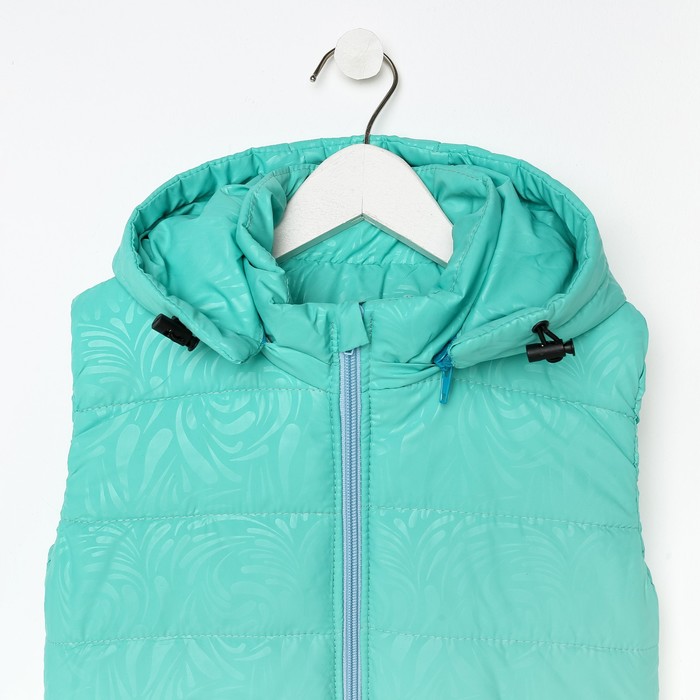 фото Жилет для девочки, цвет морской, рост 86 см текстильторг