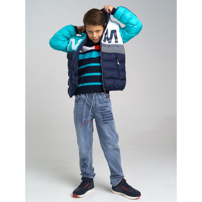 фото Джинсы для мальчика, рост 140 см playtoday