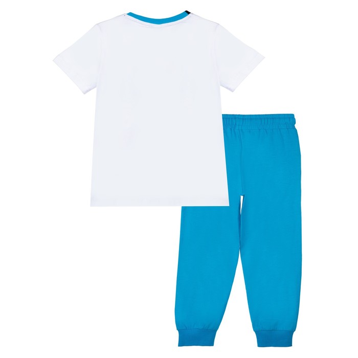 фото Комплект для мальчиков: футболка, брюки, рост 122 см playtoday
