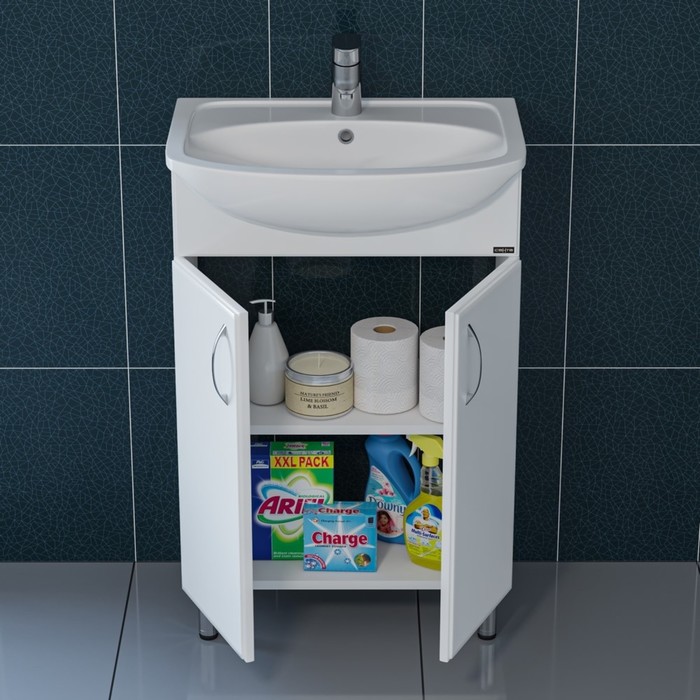 фото Тумба "уют-55" с раковиной "уют-55" санта