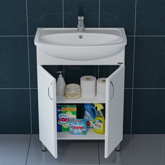 фото Тумба "сити-60" с раковиной "уют 60" санта