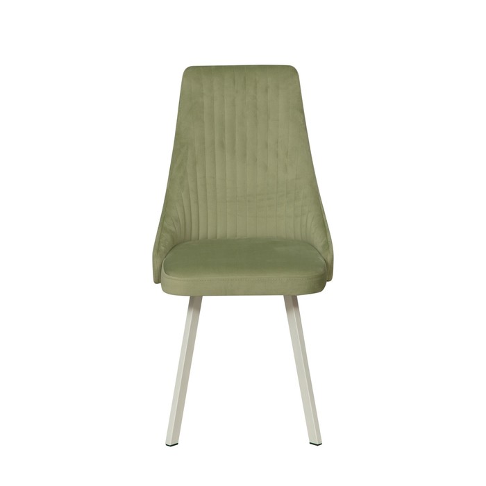 фото Стул «лион», цвет велюр тенерифе нефрит / металл белый олмеко