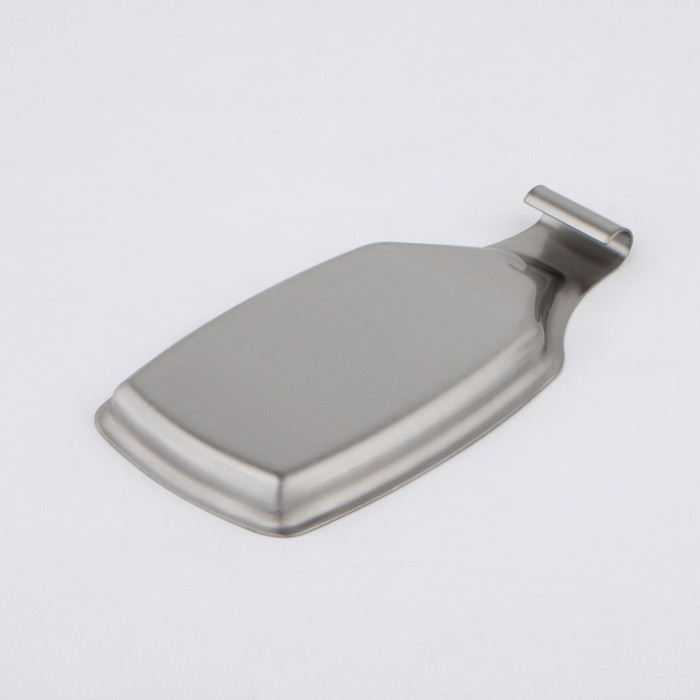 фото Подставка из нержавеющей стали для кухонных принадлежностей, 20,5×11×2, цвет серебряный