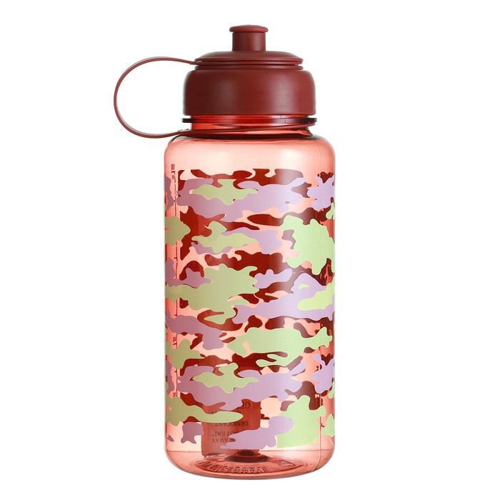 фото Бутылка для воды "run", 1.2 л, микс, пятнистые