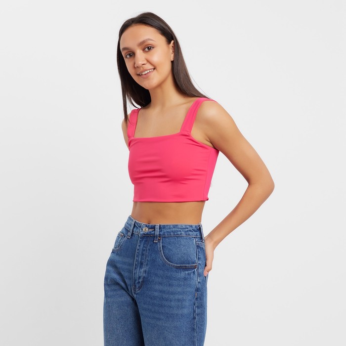 фото Топ женский minaku: basic line цвет фуксия, р-р 40