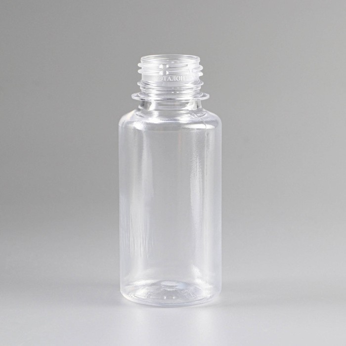 фото Бутылка одноразовая пэт, 100 мл, без крышки, диаметр горлышка 2,8 см