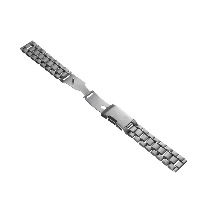 фото Ремешок для часов, 20 мм, l-17.2 см, шпиньки в комплекте, серебро