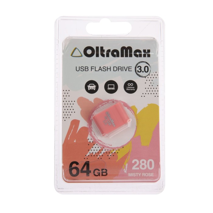 Флешка OltraMax 280, 64 Гб, USB3.0, чт до 70 Мб/с, зап до 20 Мб/с, Misty Rose
Флешка OltraMax 280, 64 Гб, USB3.0, чт до 70 Мб/с, зап до 20 Мб/с, Misty Rose