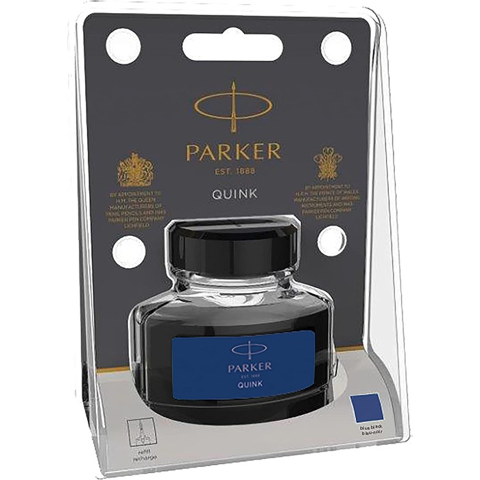 Чернила д/перьевой ручки Parker Bottle Quink, синие темные, 57мл, флакон блистере 1950381
Чернила д/перьевой ручки Parker Bottle Quink, синие темные, 57мл, флакон блистере 1950381