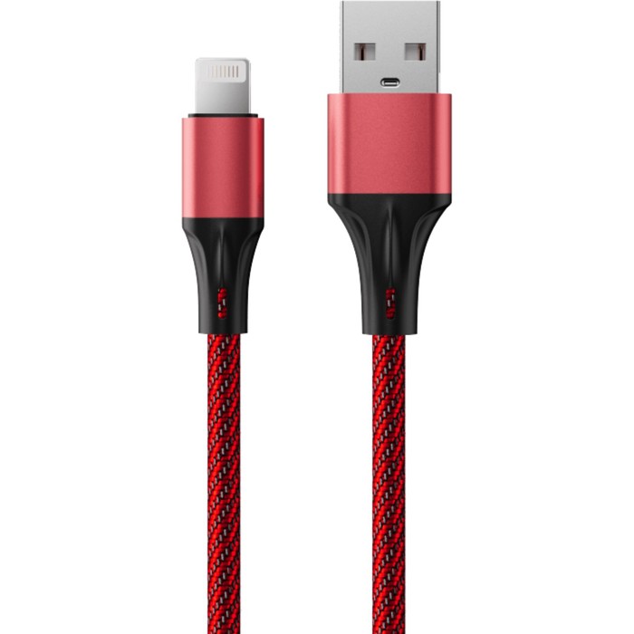 Кабель Accesstyle AL24-F100M, Lightning - USB, 2.4А, ткань, быстрая зарядка,1м,черно-красный
Кабель Accesstyle AL24-F100M, Lightning - USB, 2.4А, ткань, быстрая зарядка,1м,черно-красный