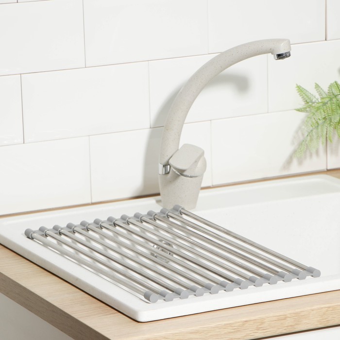 фото Сушилка для посуды на раковину, 37×23 см