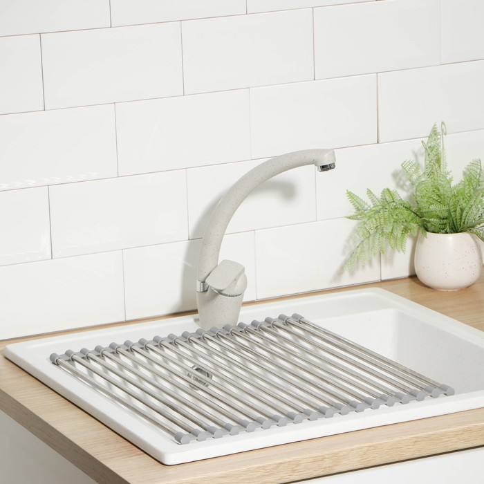 фото Сушилка для посуды на раковину, 37×36 см