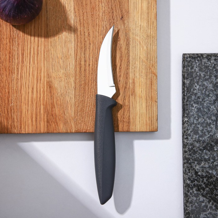 фото Нож кухонный tramontina plenus, для овощей, лезвие 7,5 см, цвет серый