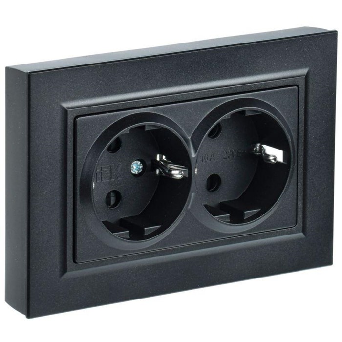 Розетка IEK BR-R21-16-K02-F BRITE, СП, 2 розетки,СП BRITE, РС12-3-БрЧ, 16А, с заземлением
Розетка IEK BR-R21-16-K02-F BRITE, СП, 2 розетки,СП BRITE, РС12-3-БрЧ, 16А, с заземлением