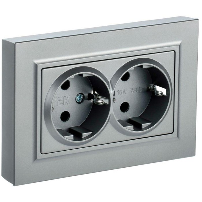 Розетка IEK BR-R21-16-K47-F BRITE, СП, 2 розетки,СП BRITE, РС12-3-БрА, 16А, с заземлением
Розетка IEK BR-R21-16-K47-F BRITE, СП, 2 розетки,СП BRITE, РС12-3-БрА, 16А, с заземлением