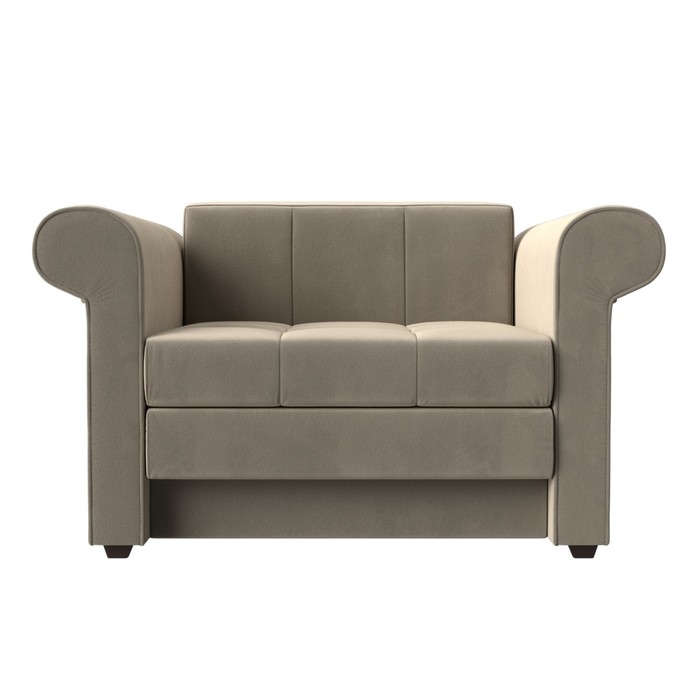 фото Кресло-кровать «берли», механизм еврософа, микровельвет, цвет бежевый