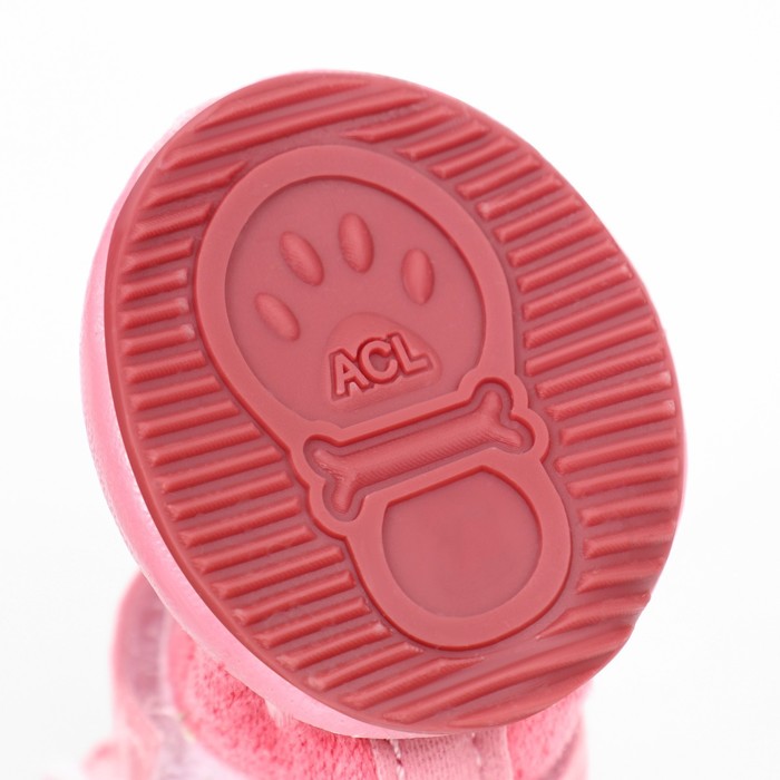 фото Ботинки элеганс, набор 4 шт, размер 5 (подошва 6,2 х 5 см) розовые