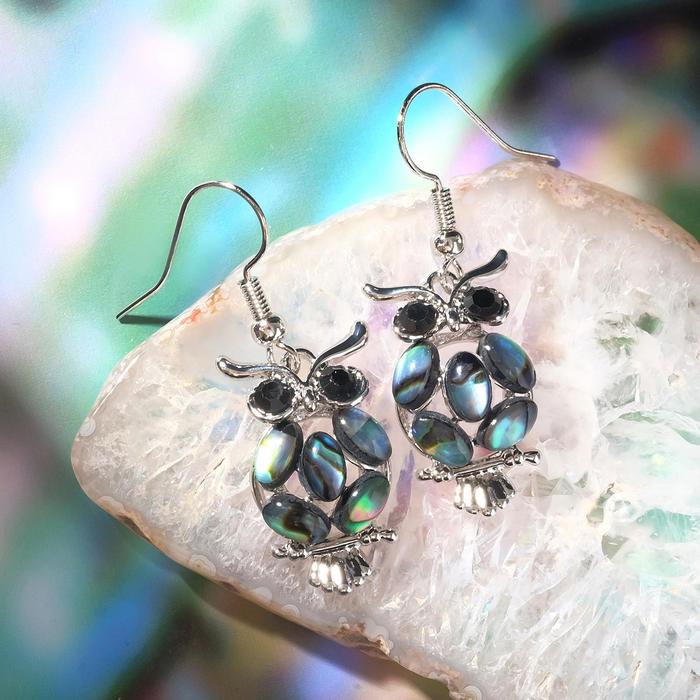 Серьги "Галиотис" сова, цвет зелёный
Серьги "Галиотис" сова, цвет зелёный