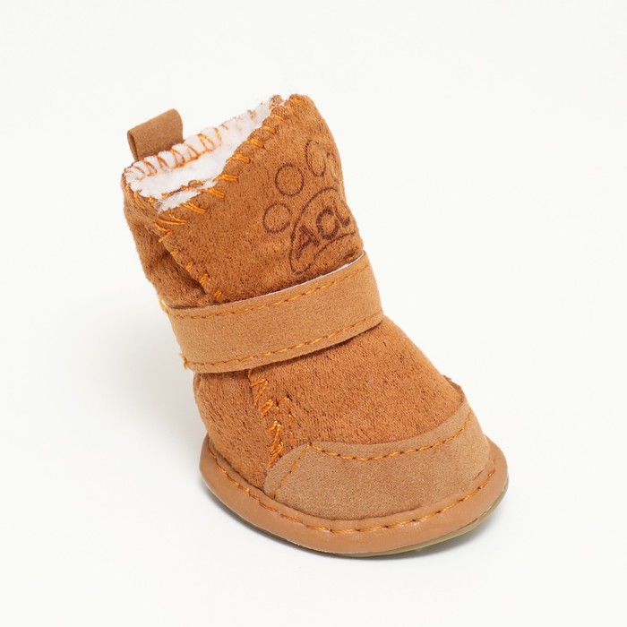 фото Ботинки элеганс, набор 4 шт, размер 4 (подошва 5,5 х 4,5 см) коричневые