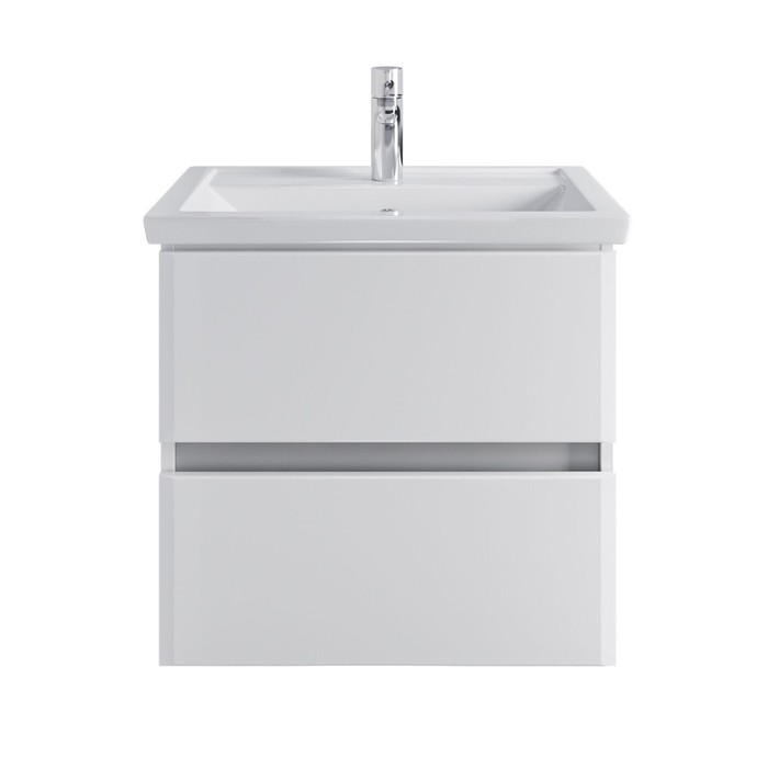 фото Тумба подвесная sanstar "велья 60" с раковиной "фостер 60", белая санстар