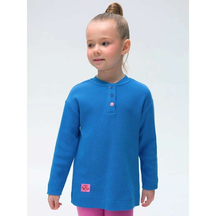 фото Джемпер для девочек, рост 98 см, цвет джинс pelican