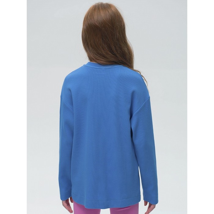 фото Джемпер для девочек, рост 128 см, цвет джинс pelican