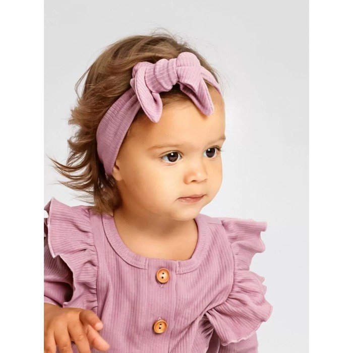 фото Комбинезон детский с рюшами fashion, рост 68 см, цвет розовый