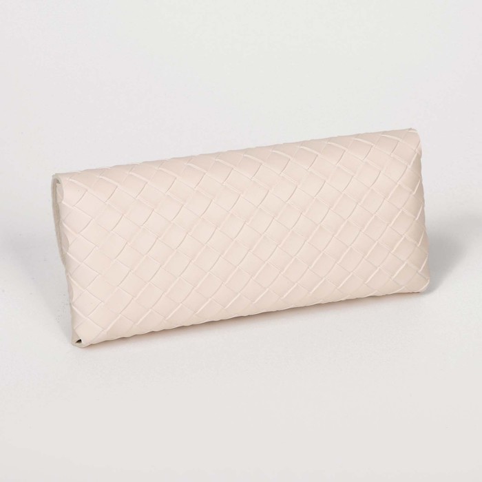 фото Футляр для очков на резинке, салфетка, цвет бежевый