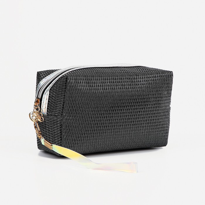 фото Косметичка дор l-11653, 18*7*10, отдел на молнии, с ручкой, черный