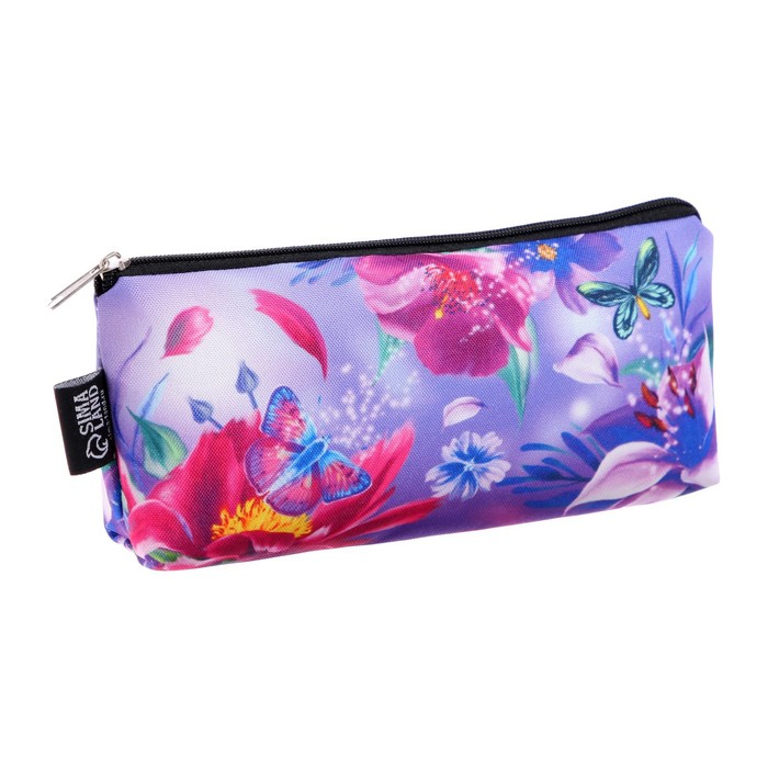 фото Пенал мягкий 1 отделение, 100 х 210 х 40 мм, объёмный, "ботаника" calligrata