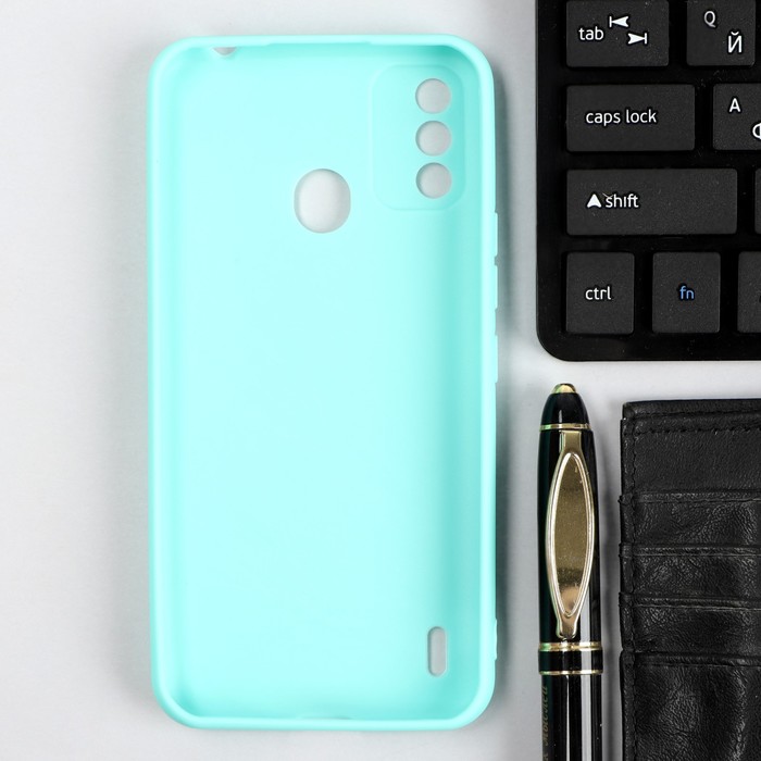 фото Чехол red line ultimate, для телефона itel a48, силиконовый, голубой