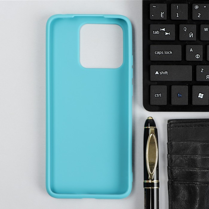 фото Чехол red line ultimate, для телефона xiaomi redmi 10c, силиконовый, бирюзовый