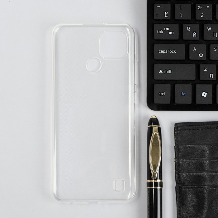 фото Чехол ibox crystal, для телефона realme c21, силиконовый, прозрачный