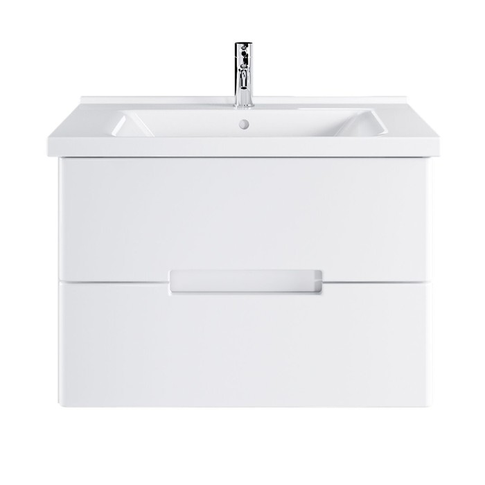 фото Тумба подвесная sanstar "ориана 70" с раковиной "миранда 70", белая санстар