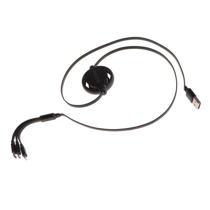 Кабель 3 в 1 Maxvi MC-17MTL, microUSB/Type-C/Lightning - USB, 2.5 А, 1.2 м, TPE, черный
Кабель 3 в 1 Maxvi MC-17MTL, microUSB/Type-C/Lightning - USB, 2.5 А, 1.2 м, TPE, черный