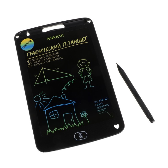 Графический планшет для рисования и заметок LCD Maxvi MGT-01С, 8.5”, цветной дисплей, черный
Графический планшет для рисования и заметок LCD Maxvi MGT-01С, 8.5”, цветной дисплей, черный