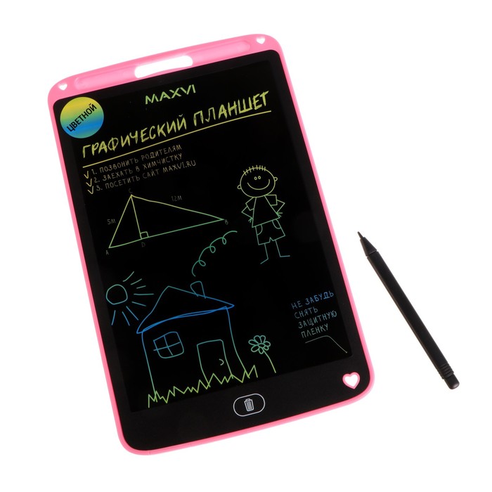 Графический планшет для рисования и заметок LCD Maxvi MGT-02С, 10.5”,цветной дисплей,розовый
Графический планшет для рисования и заметок LCD Maxvi MGT-02С, 10.5”,цветной дисплей,розовый