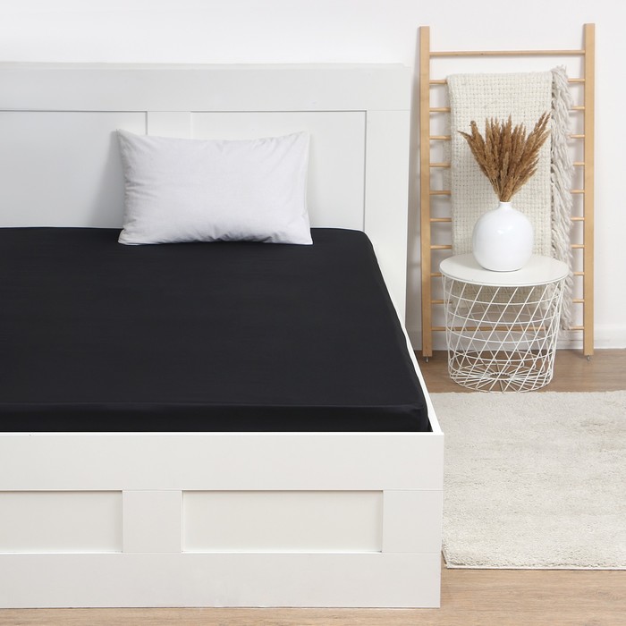 Простыня на резинке "Jet black" 160х200х25 см, цвет чёрный, 100% хлопок, мако-сатин, 114г/м2
Простыня на резинке "Jet black" 160х200х25 см, цвет чёрный, 100% хлопок, мако-сатин, 114г/м2