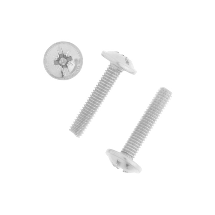 фото Винт для крепления ручки м4x20мм белый цинк 12 шт